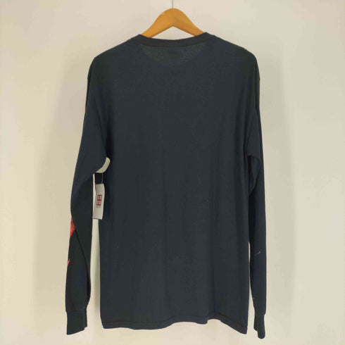 FRUIT OF THE LOOM ボディ HD Cotton フロント キャラクター プリント アーム ファイヤーパターン L/S Tシャツ メンズ import:M