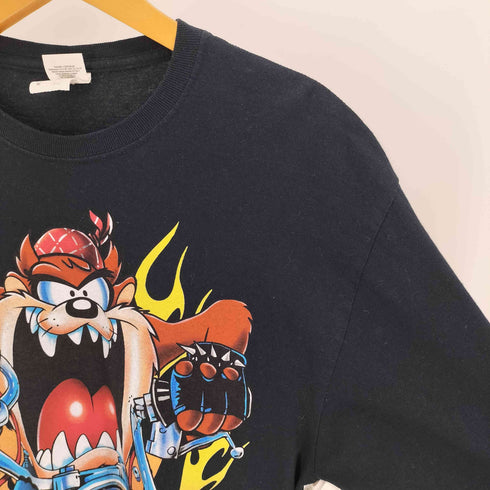 FRUIT OF THE LOOM ボディ HD Cotton フロント キャラクター プリント アーム ファイヤーパターン L/S Tシャツ メンズ import:M