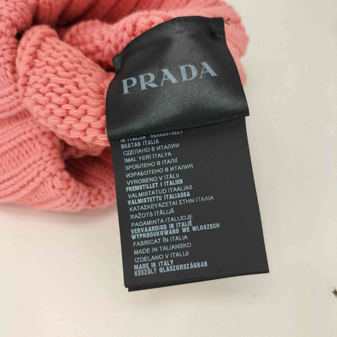 プラダ PRADA コットンニットキャップ レディース