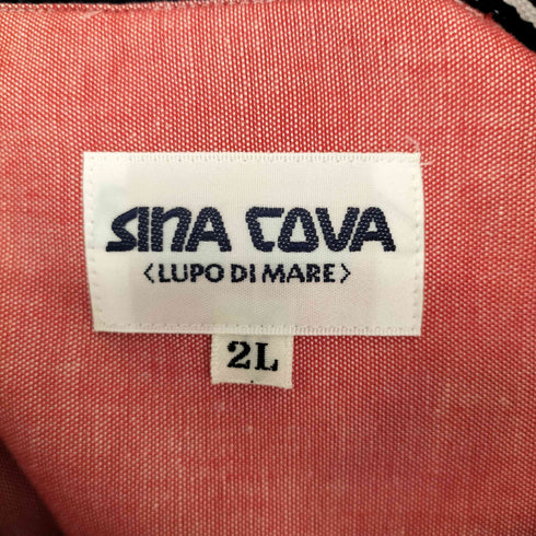 シナコバ SINA COVA ワッペンロゴ刺繍 半袖シャツ メンズ 2L