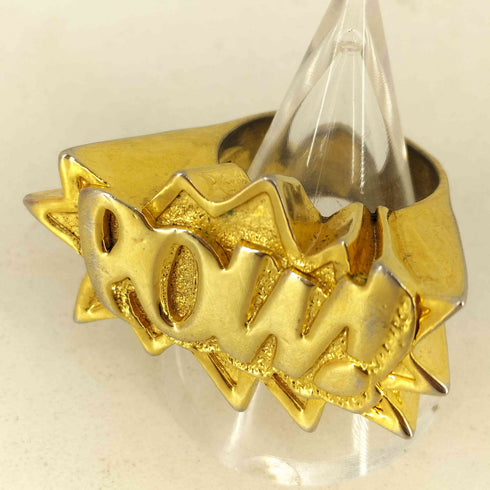 アンブッシュ AMBUSH POW RING - GOLD メンズ 17号(L)