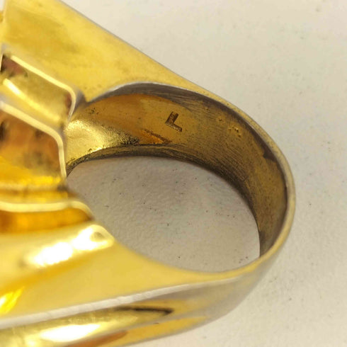 アンブッシュ AMBUSH POW RING - GOLD メンズ 17号(L)
