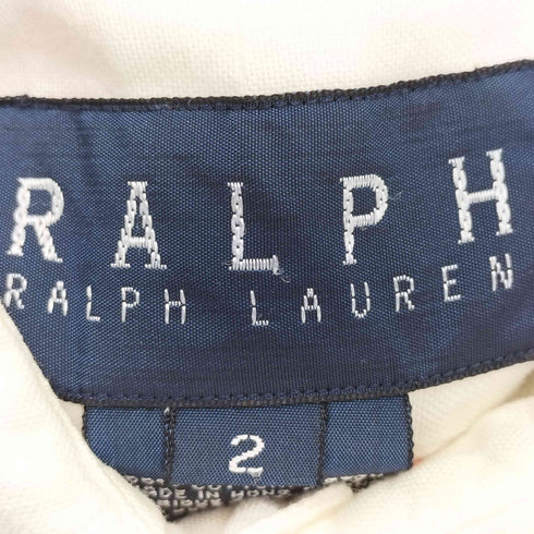 ラルフローレン RALPH LAUREN ポニー刺繍 ボタンダウン L/S シャツ レディース 2