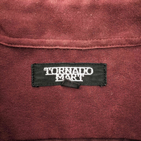 トルネードマート TORNADO MART シーム デザイン ポリ L/S シャツ Y2K メンズ JPN:L