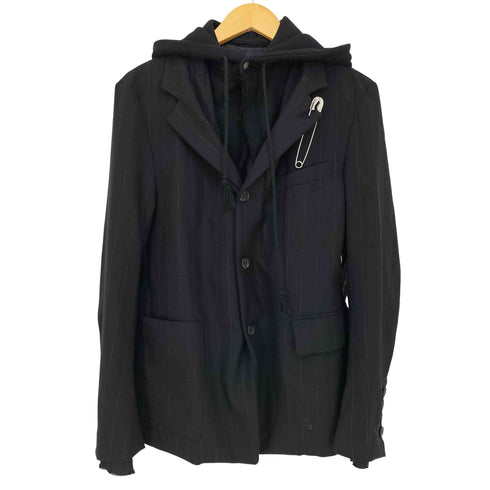 ダイエットブッチャー DIET BUTCHER 23AW Docking pinstripe jacket ドッキング ストライプ ジャケット メンズ JPN:1