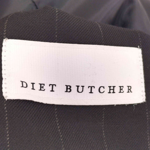 ダイエットブッチャー DIET BUTCHER 23AW Docking pinstripe jacket ドッキング ストライプ ジャケット メンズ JPN:1