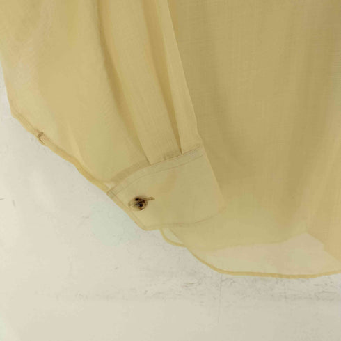 オーラリー AURALEE WOOL RECYCLE POLYESTER SHEER CLOTH SHIRT レディース JPN:0
