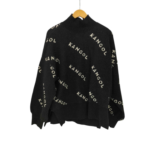 カンゴール KANGOL ロゴプリント タートルネックニット レディース JPN:M