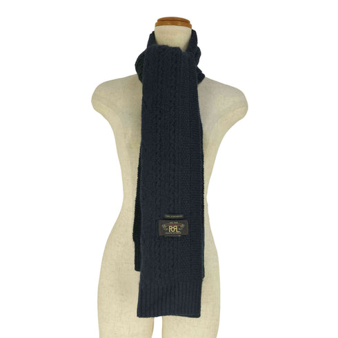 ダブルアールエルラルフローレン RRL RALPH LAUREN ケーブル カシミヤ マフラー メンズ