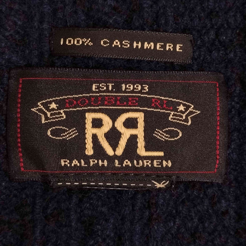 ダブルアールエルラルフローレン RRL RALPH LAUREN ケーブル カシミヤ マフラー メンズ