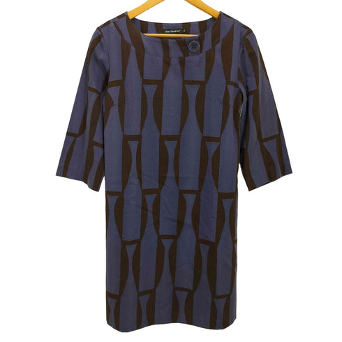 マリメッコ marimekko KIVIKAUSI 総柄ワンピース レディース 36
