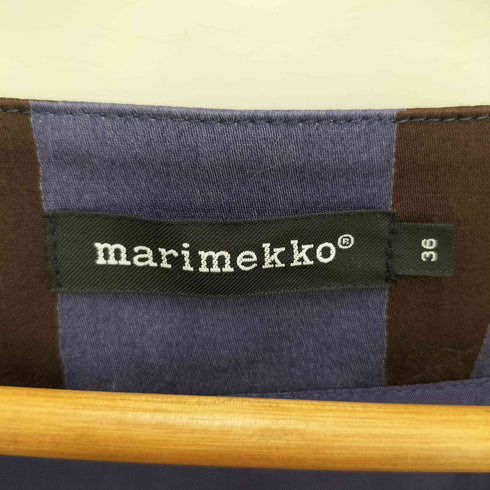 マリメッコ marimekko KIVIKAUSI 総柄ワンピース レディース 36