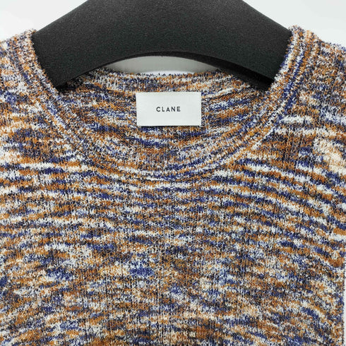 クラネ CLANE センタースリットノースリーブニットトップス レディース JPN:2