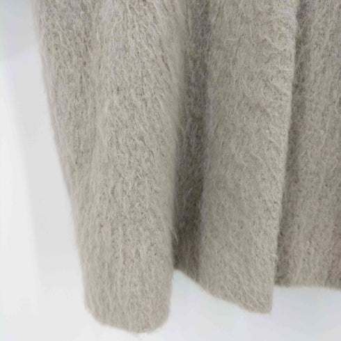 アダムエロペ Adam et Rope モヘア混 ノーカラーコート レディース F