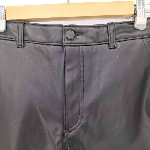 ジーユー GU フェイクレザーフレアパンツ レディース JPN:M