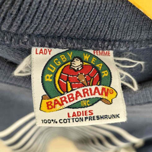 バーバリアン BARBARIAN カナダ製 ボーダーカットソー レディース