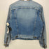 アンスクリア INSCRIRE Denim Riders Jacket ノーカラーデニムライダースジャケット レディース JPN:38