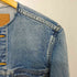 アンスクリア INSCRIRE Denim Riders Jacket ノーカラーデニムライダースジャケット レディース JPN:38