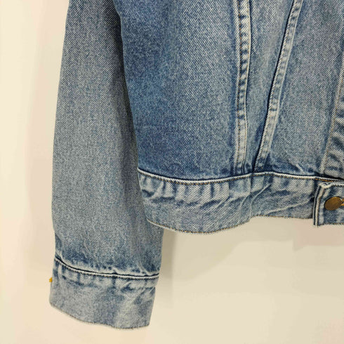 アンスクリア INSCRIRE Denim Riders Jacket ノーカラーデニムライダースジャケット レディース JPN:38