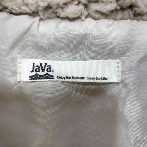 ジャバ JaVa 2023AW レトロ スポーツMIX JaVaワッペン付き配色ボアブルゾン レディース JPN:M