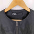 ザラ ZARA ノーカラー ペプラム ライダースジャケット レディース