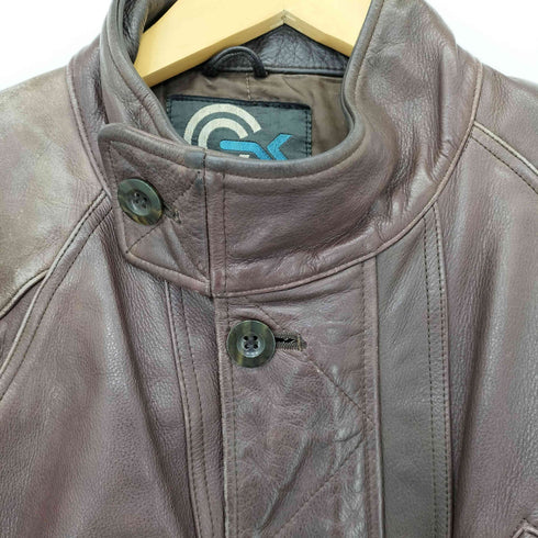 カウレザーパテッドマルチポケットジャケット メンズ import:L