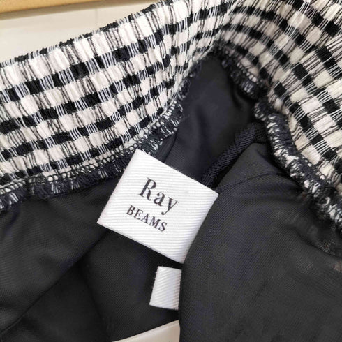レイビームス Ray BEAMS シャーリングギンガムパンツ レディース JPN:0