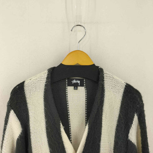 ステューシー Stussy 23AW Stripe Brushed Cardigan ストライプ ブラッシュド カーディガン メンズ import:M