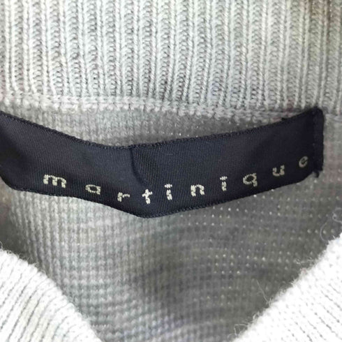 マルティニーク martinique ボタンデザイン 切替 ニット レディース