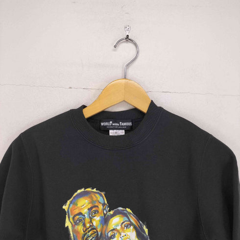 ワールドワイドフェイマス WORLD WIDE FAMOUS 両面プリントクルーネックスウェット レディース JPN:XS