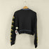 ザラ ZARA フラワーデザイン クロップドカーディガン レディース import:M