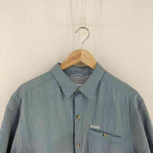 コロンビア Columbia 片玉縁ポケット チェックS/Sシャツ メンズ import:M