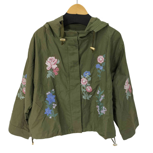 デイシー Deicy 花刺繍クロップドマウンテンパーカー レディース FREE