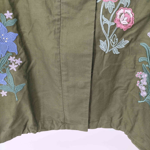 デイシー Deicy 花刺繍クロップドマウンテンパーカー レディース FREE