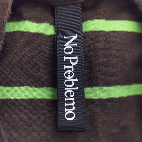 NO PROBLEMO Striped Long Sleeve T-Shirt ストライプド ロングスリーブ カットソー メンズ JPN:M