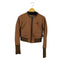 トミーヒルフィガー TOMMY HILFIGER tommy girl ダブルジップ サムホール クロップドフェイクレザージャケット y2k レディース import:M