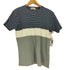 マーガレットハウエル MARGARET HOWELL 90-00S 日本製 ボーダー リブ ニット 切替 クルーネック Tシャツ メンズ FREE