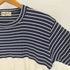 マーガレットハウエル MARGARET HOWELL 90-00S 日本製 ボーダー リブ ニット 切替 クルーネック Tシャツ メンズ FREE