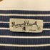 マーガレットハウエル MARGARET HOWELL 90-00S 日本製 ボーダー リブ ニット 切替 クルーネック Tシャツ メンズ FREE