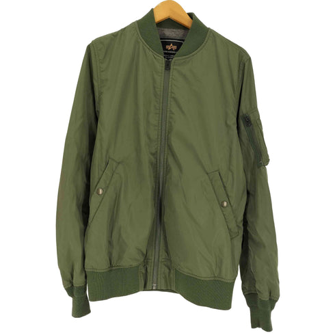 アルファインダストリーズ ALPHA INDUSTRIES ライト MA-1 ユーティリティーポケット フライト ジャケット メンズ import:L