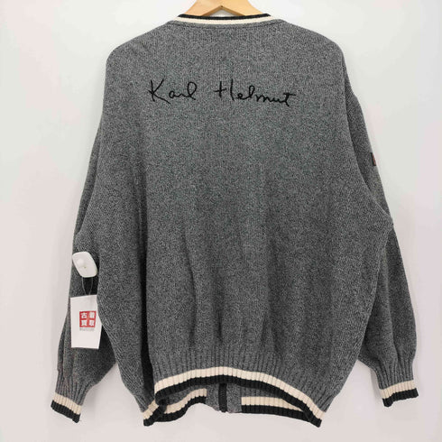 カールヘルム Karl Helmut ロゴ刺繍 ニット ジャケット メンズ