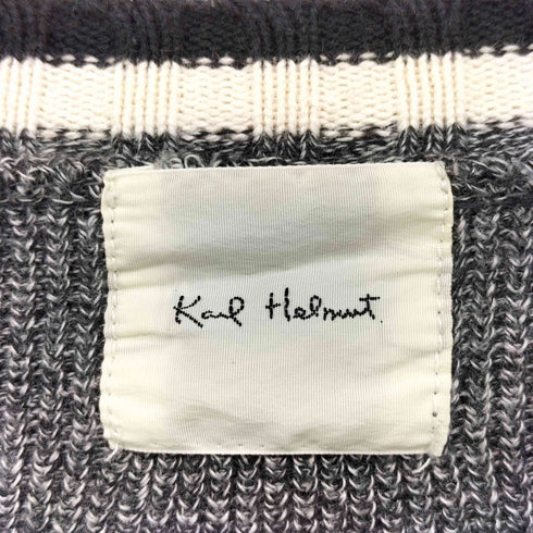 カールヘルム Karl Helmut ロゴ刺繍 ニット ジャケット メンズ