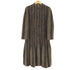 A TRIGERE COAT ノーカラーシャギーギャザーコート レディース