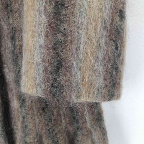 A TRIGERE COAT ノーカラーシャギーギャザーコート レディース