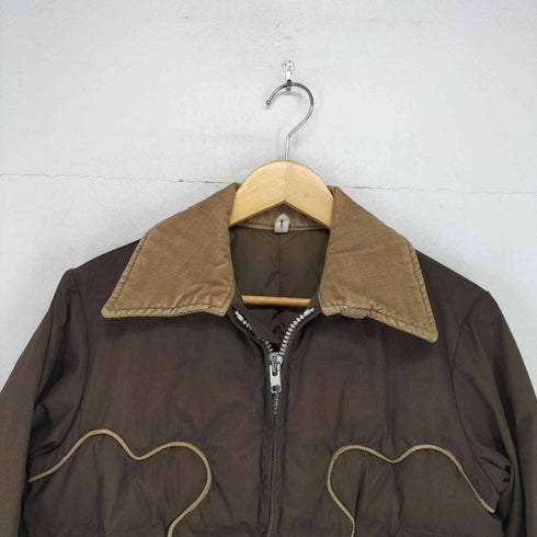 ジェリー GERRY 70s MADE IN USA ダブルジップ 襟コーデュロイダウンジャケット メンズ