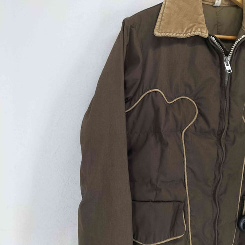 ジェリー GERRY 70s MADE IN USA ダブルジップ 襟コーデュロイダウンジャケット メンズ