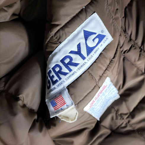 ジェリー GERRY 70s MADE IN USA ダブルジップ 襟コーデュロイダウンジャケット メンズ