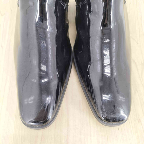 ヨースケユーエスエー YOSUKE U.S.A サイドジップエナメルヒールブーツ メンズ JPN:26.5