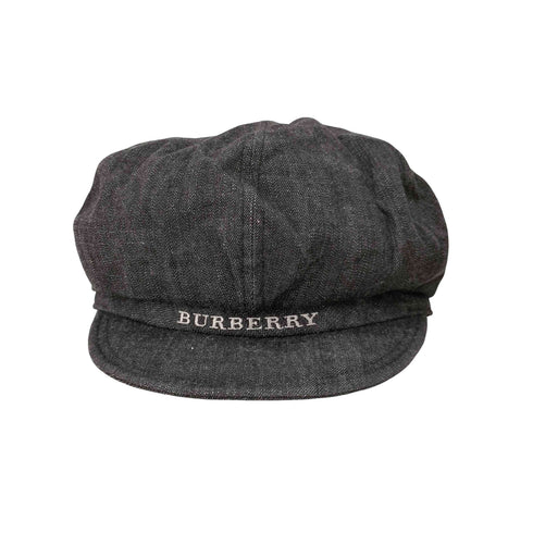 バーバリー BURBERRY ブラックデニムキャスケット メンズ 56