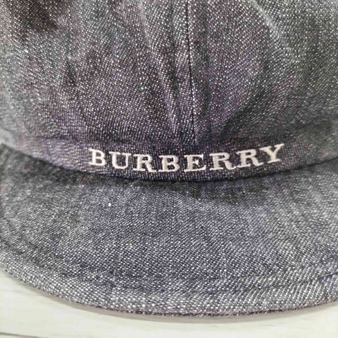 バーバリー BURBERRY ブラックデニムキャスケット メンズ 56